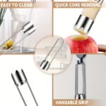 1/2/3pcs Stainless Steel Fruit & Vegetable Corer Tool - Efficient Kitchen Gadget for Cucumbers, Bell Peppers, Apples, Tomatoes, Jalapenos - Durable, Easy-to-Use Core Remover for Home Cooking, Core Removal Tool | Streamlined Design | Stainless Steel Tool - Image 9