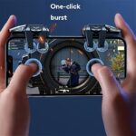 Model Mobile Game Controller Trigger, Mobile Game Accessories 6 Finger Trigger Sensitive Shoot Target Buttons Smartphone Game Controller Gamepad for PUBG/Survival Rules