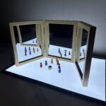 Wooden Triptych Mirror Reggio Classroom Folding Acrylic Three-Sided Mirror Suitable for Light Table Light and Shadow Classroom Decoration Material - Image 9