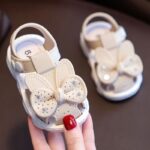 Children'S Cartoon And Floral Pattern Low-Top PVC Shoes with Buckle Closure And Soft Sole for Infants And Young Learners - Image 4