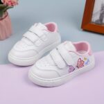 ⁦Cute Embroidered Butterfly Print Sneakers for Kids, Lightweight And Comfortable, Suitable for All Seasons.⁩ - الصورة ⁦3⁩