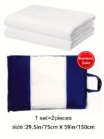 Boy's 2pcs Ihram Towels, White Islamic Towel, One-size Fit, Comes With Free Gift - Random Color Bag - Image 6