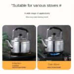 Moredor 5L Stainless Steel Whistling Tea Kettle for Stovetop - Large Capacity, Durable, Portable for Gas & Electric Stove, Home, Office, Restaurant Use - Uncharged, Easy Clean - Image 8