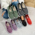 Four-Season Women'S Soft-Soled Casual Shoes with Elastic Openings, Slip-Resistant And Breathable Fabric. - Image 2