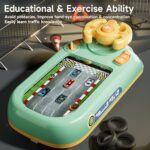 ⁦Kids Racing Game Console with Steering Wheel - Realistic Driving Experience, Competitive Toy for Ages 3-6, Exciting Strategy Game, New Year Gift, USB Powered, ABS Material, Traffic Education⁩ - الصورة ⁦4⁩