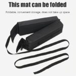 ⁦1pc Black Nylon Car Roof Luggage Rack with Surfboard & Kayak Straps - Non-Slip Folding Cushion for Secure Transport, Easy Snap-On Installation, Durable PA Material for Outdoor Use, Luggage Rack for Vehicle⁩ - الصورة ⁦9⁩