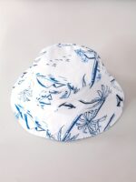 ⁦Boys' Summer Fashion Vacation Style Woven Shirt & Shorts & Fisherman Hat Set - Perfect for Beach Holidays, Perfect for Outdoor⁩ - الصورة ⁦3⁩