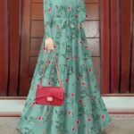 ⁦2023 New Women's Elegant Middle Eastern Abaya - Black Floral Print with Red Flowers, Long Sleeve Lace-Up Modest Dress, Machine Washable for Spring Summer Fall, Abaya Dress Fancy, Comfortable Modestwear, No Stretch Fabric, Muslim Fashion, Fancy Design, Bre⁩ - الصورة ⁦11⁩