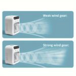 NIJ USB Rechargeable Mini Air Conditioner Fan - Portable Desk Cooling Device with Lithium Battery, Wireless, and USB Charging for Home, Office, or Dormitory Use, Cooling Device, NIJ - Image 4