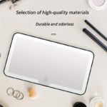 LED Lighted Makeup Mirror for Cars - Portable, USB Rechargeable, Lithium Battery, Polished Plastic Finish, Wall-Mountable, Ideal for Quick Touch-Ups, Compatible with All Vehicles, Car Mirror Hanging Accessory, Compact Mirror for Travel, Car Interior Mirro - Image 10