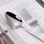 20/30/40pcs Stainless Steel Silvery Cutlery Set, Unique Small Waist Handle Design, Premium Dinner Knife, Dinner Spoon, Dinner Fork, Dessert Spoon, Dessert Fork Cutlery, Suitable For 4/6/8 People, Suitable For Family, Kitchen, Restaurant, Party, Christmas, - Image 5