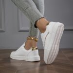 Casual Fashion Sports Shoes For Women Flat Simple Flash Sports Shoes - Image 8