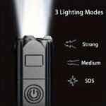 1pc Super Bright Variable Focus Flashlight - Portable, Multifunctional, Variable, Suitable for Outdoor, Emergency Use - Image 10