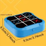 ⁦Mini Handheld Game Machine, IQ Puzzle Toy for Youngsters, Four-in-One Tic-Tac-Toe GAME, STEM Memory Training, Portable for Travel, Kids' Day, Back-to-School Season (Batteries Not Included)⁩ - الصورة ⁦6⁩