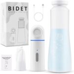 Portable electric Bidet - Mini Detachable Handheld Personal Travel Bidet with 2 Pressure Options Electric Sprayer Toilet for Personal Hygiene Cleaning/Soothing Postpartum Care/Perineal/2 Modes | 350ml/12.3oz - Image 6