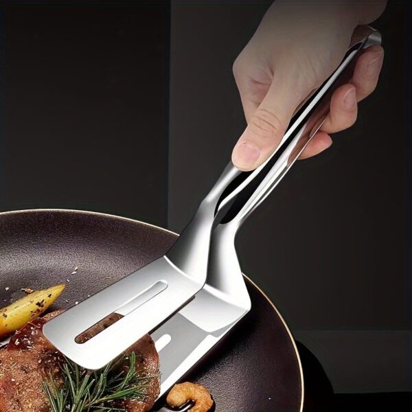 Steel Fish Fried Shovel Clamp Flip Fish Shovel Fish Frying Artifact Non Stick Clip Shovel Steak Home Kitchen Frying Spatula
