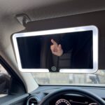 Car Sun Visor Makeup Mirror with LED Three-Color Light, Adjustable Brightness, And Designed for Vehicle Use. - Image 5