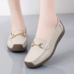 Women's Simple Flat Loafers, Casual Slip On Shallow Mouth Shoes, Lightweight & Comfortable Shoes - Image 2
