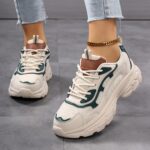 Breathable Running Shoes for Women, Casual Lace-Up Sneakers with Thick Sole, Round Toe, All-Season Outdoor Shopping - Image 6