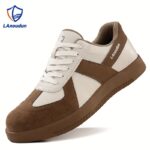 Women's Fashion Protective Shoes Work Casual Style Steel Toe Anti-Slip 4.0mm Kevlar Anti-Puncture Ultra Soft Sole All-Season Safety Footwear - Image 7