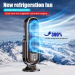 ⁦Jkuoo Ultra-Quiet Desktop Fan - Compact USB Rechargeable Air Cooler for Office and Home Use, Lithium Battery Powered⁩ - الصورة ⁦3⁩