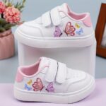 Cute Embroidered Butterfly Print Sneakers for Kids, Lightweight And Comfortable, Suitable for All Seasons.