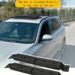 ⁦1pc Black Nylon Car Roof Luggage Rack with Surfboard & Kayak Straps - Non-Slip Folding Cushion for Secure Transport, Easy Snap-On Installation, Durable PA Material for Outdoor Use, Luggage Rack for Vehicle⁩ - الصورة ⁦10⁩