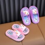 Cute Cartoon Unicorn Open Toe Slippers For Girls, Non Slip Lightweight Slippers For Indoor Shower Pool, All Seasons - Image 9