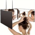 360° Foldable Hair Cutting Mirror With 3-Sided Reflection, Portable Hanging Makeup Mirror, No Battery, No Electricity Required - Image 2