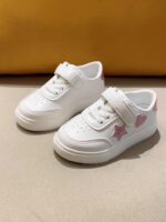 New Spring Collection 2025 Girls' Shoes Featuring Cute Heart Designs, Versatile Sneakers, Stylish Everyday White Shoes. - Image 12