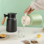 1-Pack Stainless Steel Thermal Carafe 1.5L - Double-Wall Vacuum Insulated Hot Water Pot, Coffee Dispenser, Office Tea Flask, Heat Retention, Uncharged, No Battery Needed - Image 8