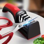 Knife Sharpener 4 Stages Professional Kitchen Knife Sharpening Stone Tungsten Diamond Ceramic Knife Sharpening Tool