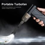 ⁦Vacuum Cleaner Set, All- in- One Cleaning Master Powerful, Compressed- Air- Duster - Mini- Blower- Turbo Fan, Electric Duster- Keyboard Cleaning Kit- Jet Dry Blower- Car Dryer air Blower- PC dusters for Cleaning, Snow Blowing, Water Blowing⁩ - الصورة ⁦7⁩
