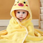 ⁦Baby's Animal Pattern Hooded Bathrobe, Multi-functional & Highly Absorbent, Soft Comfortable Pajama, Must-have Robes After Swimming/beach/Bathing⁩ - الصورة ⁦14⁩