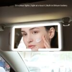 Rechargeable LED Car Makeup Mirror with Touch Screen, 3 Lighting Modes & Built-In Fill Light - USB-Powered Sun Visor Mirror for Cars, Trucks, SUVs - Keep Beautiful Anywhere, Anytime - Image 9