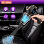 Portable Car Vacuum Cleaner, 2-in-1 Blowing and Suction Style, Lightweight at 335g, 2000mAh Rechargeable Battery, 5KPA Suction Power, Multiple Gap Tools, Suitable for Car Cleaning and Maintenance, Carnival Festival Gift