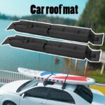 ⁦1pc Black Nylon Car Roof Luggage Rack with Surfboard & Kayak Straps - Non-Slip Folding Cushion for Secure Transport, Easy Snap-On Installation, Durable PA Material for Outdoor Use, Luggage Rack for Vehicle⁩ - الصورة ⁦4⁩