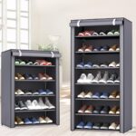 Multi functional 6/8/10 layer shoe organizer with dust cover - easy to assemble, portable storage, suitable for 27-35 pairs of sports shoes, high heels, and boots - ideal for home use - Image 10