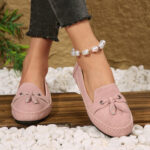 Women'S Casual Loafers - Lightweight, Non-Slip Sole, Comfort Fit, Synthetic Cover Slip-On Shoes with Decorative Bow | Classic Design, All-Season Wear - Image 10