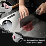 ⁦Premium Titanium Steel Double-Sided Cutting Board - Food Grade, Preserves Original Flavor Without Damaging Knives⁩ - الصورة ⁦8⁩