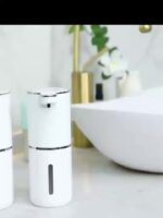 ⁦380mL Automatic Soap Dispenser with Touchless Sensor - Wall-Mounted, Rechargeable Lithium Battery, USB Charging, Modern Black Design for Bathroom and Kitchen, Bathroom Soap Dispenser|Modern Soap Dispenser|Touchless Soap Dispenser⁩ - الصورة ⁦14⁩