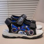 Men'S Casual Sandals with Motorcycle Design - Breathable Mesh Upper, Lightweight & Abrasion-Resistant, Ideal for Beach & Daily Wear, Casual Footwear | Motorcycle Sandals | Breathable Sandals - Image 5