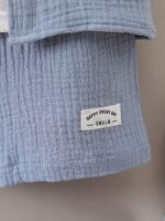 Boys' Summer Casual Cotton Shorts Set, Alphabet Print, Lapel Collar, Short Sleeve, with Placket, for Boys, for Outdoor - Image 10