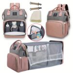 Diaper Bag Backpack with Changing Station - Large Capacity Travel Baby Organizer, Soft Shell Durable Design, Multiple Pockets & Mesh Bag, Ergonomic Adjustable Straps, Mixed Colors - Baby Shower Gifts & Newborn Essentials, Practical Layout | Easyaccess Poc