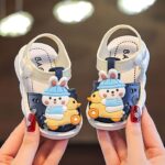 TEEOEC Youngsters's Cute Bunny Sandals - Breathable, Sturdy Sole, Protective Toe-Cap, PVC Footwear for Boys & Girls - Ideal for Spring/Summer Outdoor Activities, Youngsters Steps with Secure Fastening