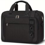NEWHEY Laptop Bag for Men 43.94/39.62 cm Laptop Bag Briefcase Shoulder Messenger Bag Computer Bag Laptop Case for Travel/Business, Black
