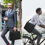 ⁦TECOOL 14 15 17 Inch Large Capacity Multifunctional Portable Shoulder Computer Storage Bag, Accommodate Laptop Bag, Business Office Document Bag, Protective Bag for Man or Woman, Easy to Carry on, Black⁩ - الصورة ⁦5⁩