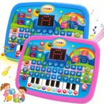 A Multifunctional Educational Learning Device for Children, Featuring Letters, Numbers, Music Functions, And Educational Toys with Animals And Piano Keys, Designed to Aid in Children'S Cognitive Development And Learning (Batteries Not Included).