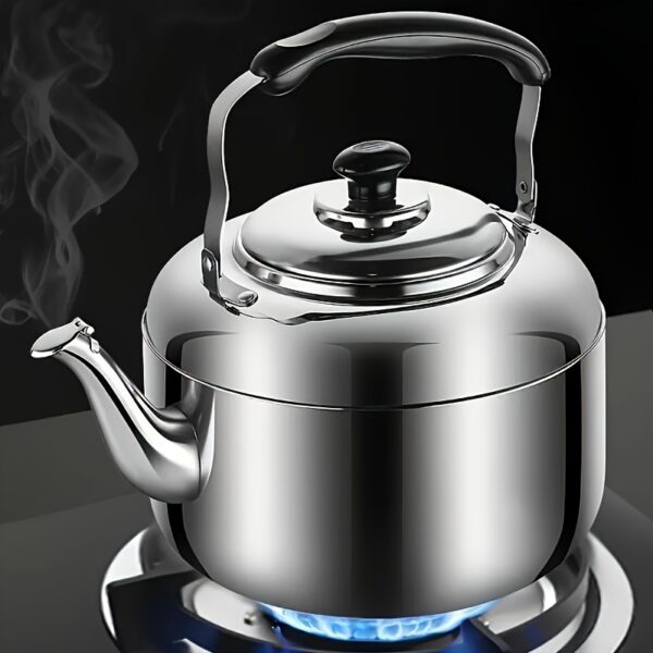 1pc, Stainless Steel Kettle 4 Liters Large Capacity Household Kettle Treasure Teapot, Teapot