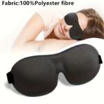 1/3/5/10 Pack Sleep Pure Black 3D Contoured Eye Mask - Pure Blackout, Soft Comfortable Ergonomic Design, Hypoallergenic & Fragrance-Free for Adults, Men & Women - Travel, Home, Office Use, Sleep Enhancement | Modern Sleepwear | Skinfriendly Material, Slee - Image 4